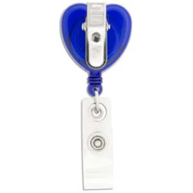 Heart Shaped Retractable Badge Holder