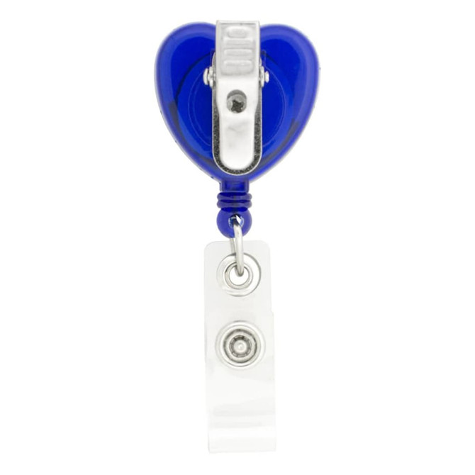 Heart Shaped Retractable Badge Holder