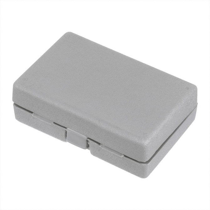 A grey tool kit case containing 26 assorted tools and equipment. It features a secure closure and textured surface.