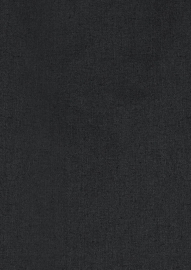 A dark grey fabric swatch, showing a smooth texture, suitable for clothing. The material appears soft and durable.