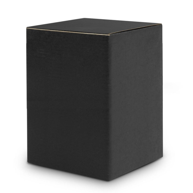 A black cardboard box suitable for packaging.