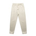 Track pants in a light cream colour with an elastic waistband and side pockets. Features a logo on the waistband.