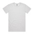 A light grey T-shirt with short sleeves and a round neck. It features a logo on the tag.