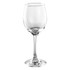 A clear glass wine glass with a slim stem, designed for serving 200ml of wine.