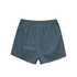 Boxer shorts in a deep teal colour with an elastic waistband and a simple design. Features a logo.