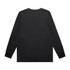 A black long-sleeve t-shirt with a simple design and no visible logos or branding.