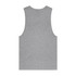 A grey singlet tank top with a plain back and no visible logos or branding.