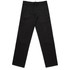 Black slacks with a straight leg design, featuring a waistband and belt loops. Suitable for casual or formal wear.