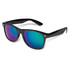 Malibu Premium Sunglasses featuring mirror lenses in a stylish black frame.