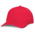 A red Falcon Cap, featuring a classic design with a structured front and curved brim, suitable for casual wear.