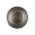 A coffee cup with a double wall design, featuring a metallic grey finish and a circular base.