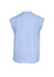 A light blue women's blouse with a relaxed fit and cap sleeves, featuring a simple design and no visible branding.