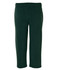 Dark green track pants with an elastic waistband and side pockets. Features branding on the waistband.