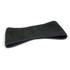 A black ear warmer made from soft material, designed to keep ears warm in cold weather. It features a seamless design.