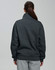 A dark grey 1/2 zip collar polar fleece jumper with a relaxed fit and a plain back. Features a branding logo.