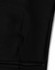 A black men's full-zip fleecy hoodie featuring a zippered pocket and a logo.