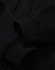 A black men's full-zip fleecy hoodie featuring cuff details and a logo.