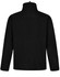 A black men's softshell high-tech jacket featuring a stand-up collar and a logo. The back is smooth with no visible pockets.