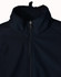 A high-tech men's softshell jacket in black with a zip closure and high collar, featuring a logo.