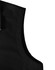 A black softshell hi-tech vest featuring a smooth fabric finish and a logo on the upper section.