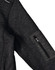 A dark grey fleece jacket featuring a zipped pocket on the sleeve and a logo on the front.