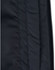 A close-up of a black parka jacket featuring a seamless design with a textured fabric pattern.
