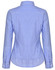A blue and white gingham check roll-up long sleeve shirt with a button-up design and a branded logo.