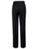 Men's black wool blend stretch pants with a flexi waist, featuring two back pockets and a tailored fit.