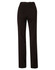 Black women's utility pants featuring a flexi waist and made from a poly/viscose stretch fabric.
