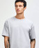 A lightweight grey unisex T-shirt with a classic crew neck and short sleeves. Features a branding logo.