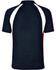 A men's tri sport polo featuring a navy base with white and red accents. It has a logo on the chest area.