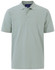 A light green men's cotton stretch polo shirt with a collar and three buttons, featuring a logo on the chest.