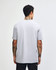 A unisex fine jersey short sleeve t-shirt in grey, viewed from the back. It features a discreet logo.