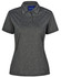 A dark grey short sleeve polo shirt with a collar and a small logo on the front.