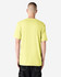 A unisex short sleeve T-shirt in bright yellow, featuring a standard cut and a logo on the back.