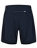 Adults' bamboo charcoal sports shorts in navy blue, featuring a back pocket and a logo on the waistband.