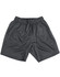 Adults' bamboo charcoal sports shorts in black with an elastic waistband and pockets. Features a logo.
