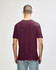 A maroon Gildan Softstyle adult T-shirt displayed from the back, featuring a plain design and short sleeves.