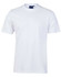 A plain white unisex cotton t-shirt with short sleeves and a simple design. It features a tag inside the collar.
