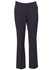 Ladies permanent press pants in dark navy, featuring a classic fit and smooth, wrinkle-resistant fabric.