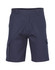 Navy heavy cotton drill shorts with cargo pockets and a button closure, featuring a discreet logo.