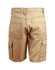 Lightweight semi-fitted Cordura work shorts in a khaki colour, featuring multiple cargo pockets and a logo.