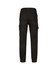Unisex cotton stretch drill cuffed work pants in black, featuring a relaxed fit and multiple pockets.