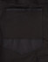 A close-up image of the back pocket of black unisex cotton stretch drill cuffed work pants.