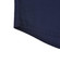 A navy blue long-sleeve work shirt with a closed front and a branded logo. Detailed hemline visible.