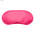 A hot pink sleep eye mask featuring a soft texture, designed to block out light for better sleep.