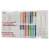 A promotional sample kit featuring various pens in multiple colours, presented in a sleek packaging with a logo.