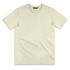 A light green T-shirt with short sleeves, featuring a crew neckline and a logo tag.
