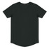 A dark green men's t-shirt with a round neckline and short sleeves, featuring a logo.