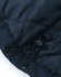 A dark navy unisex quilted waterproof jacket with adjustable drawstring at the hem and a smooth finish.